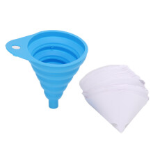 Filtro per vernice a forma di cono con foro per appenderlo, set di filtri per vernice dal design funzionale con imbuto in silicone resistente al