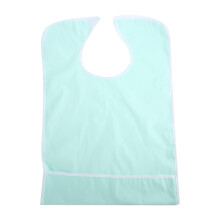 Washable PVC Adult Bib For Eating Leak Proof Clothing Protector Fine Fiber Dust Remover Snap Closure Deep Cleaning Suitable For Elderly And Patients