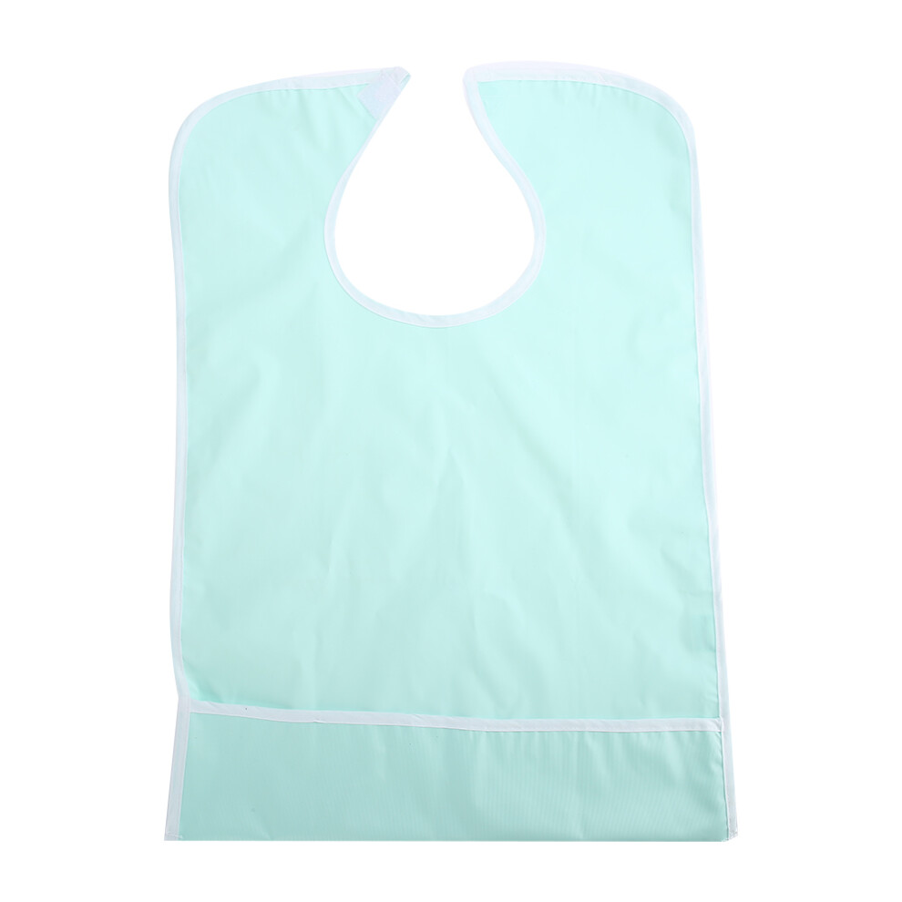 Washable PVC Adult Bib For Eating Leak Proof Clothing Protector Fine Fiber Dust Remover Snap Closure Deep Cleaning Suitable For Elderly And Patients