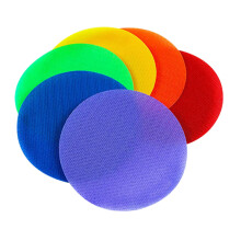 Segnaletica per pavimenti per aule scolastiche, cerchi riutilizzabili con chiusura in velcro, cerchi colorati e luminosi, segnaletica in nylon facile