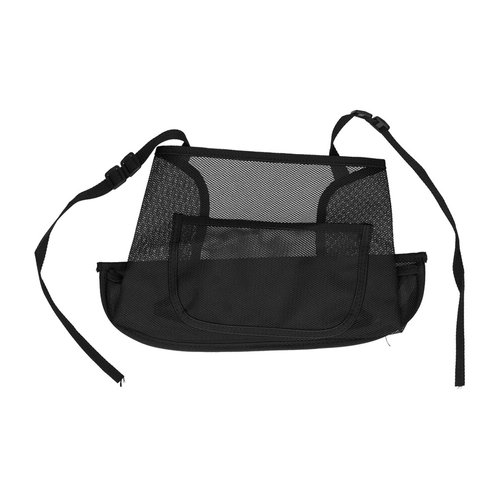 Safe Driving Seat Back Organizer Mesh Storage Pouch With Pet And Kids Barrier And Easy Access Storage Stretchable Fit For Most Vehicles 9365509807552