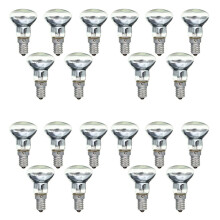 Replacement Lava Lamp E14 R39 30W Spotlight Screw in Light Bulb Clear Reflector Spot Light Bulbs Lava Incandescent 20Pcs