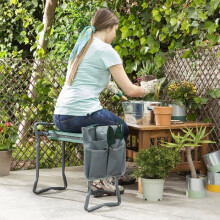 Banco de Jardim - INNOVAGOODS - Estilo - Dobrável - Bolsa de Ferramentas - 2 Lugares