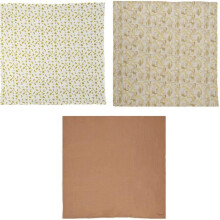Set di 3 fascette - DOMIVA - Honey Moon - Mussola di cotone - Morbidi e traspiranti