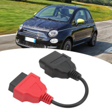 OBD2 Scanner Adapter Cable Red SRS Diagnostic for Fiat EcuScan