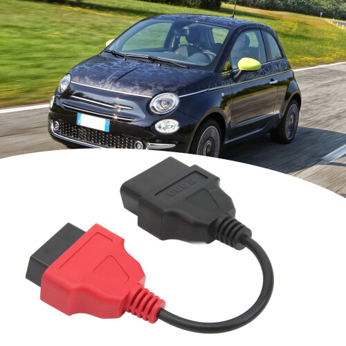OBD2 Scanner Adapter Cable Red SRS Diagnostic for Fiat EcuScan