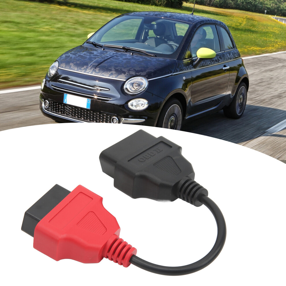 Obd2 Scanner Adapter Cable Srs Diagnostic For Fiat Ecuscan Red 7891373399845