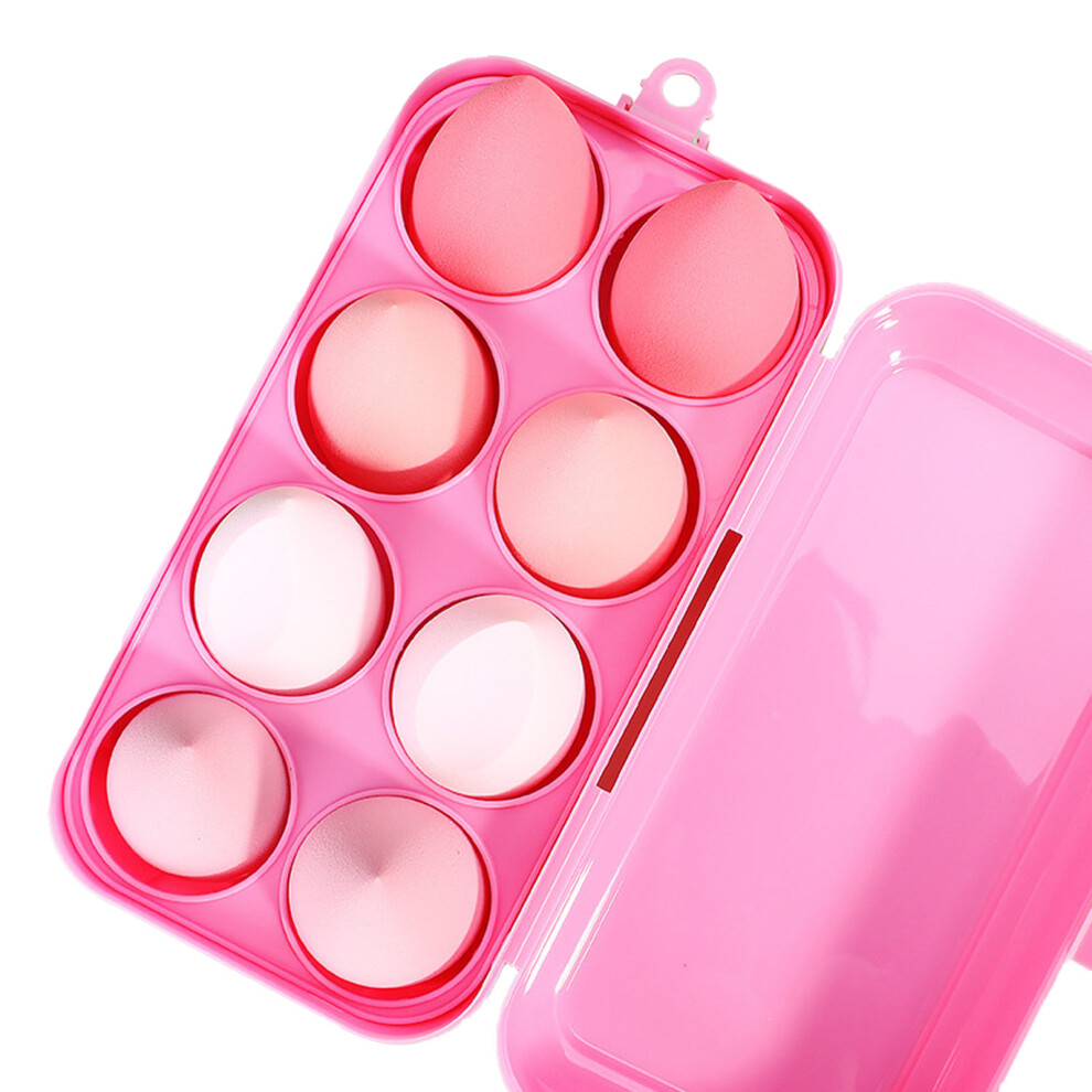 Waterproof Makeup Sponge Set Natural Matte Finish Long Lasting Performance Egg Shaped Memory Sponge With Strong Absorption And Reusability