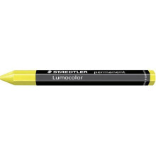 STAEDTLER Lumocolor Permanent Omnigraph Crayons - Yellow (Pack of 12)