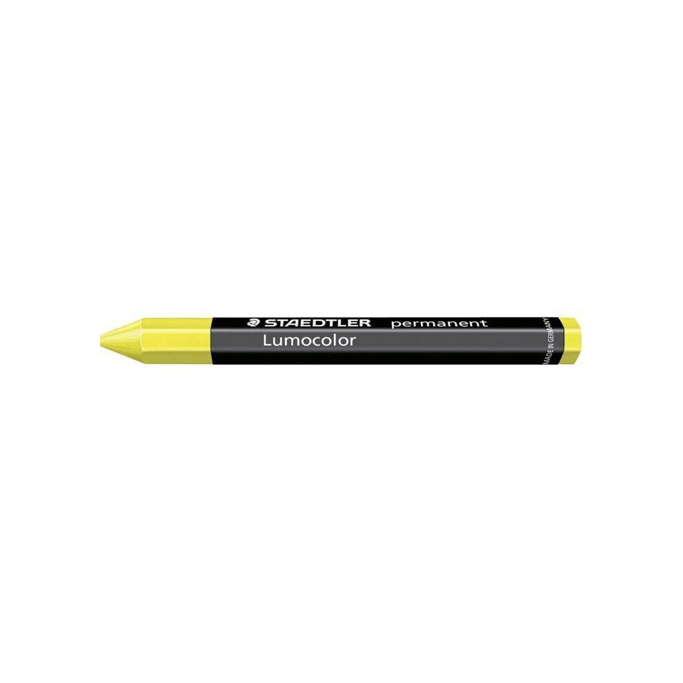 Staedtler Lumocolor Permanent Omnigraph Crayons - (Pack Of 12) Yellow