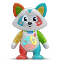 Baby Clementoni - Oliver, leikkisä pesukarhu - Interaktiivinen peli - 4 pelitilaa: Tunne, Ruoka, Tarina ja Tutkimus.