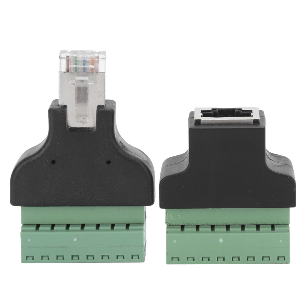 UTP Cable Connection, RJ45 Screw Terminal Adapter for CCTV Camera and Data Distribution, Ensures Reliable Connection and Signal Stability, Complies wi-image-OPC-PQ8PSDC-NEW