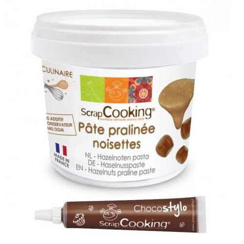 Hazelnut paste 200 g + 1 chocolate pen
