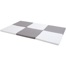 XL-Spieldecke - CANDIDE - 5-in-1 wandelbar - Grau / Sterne