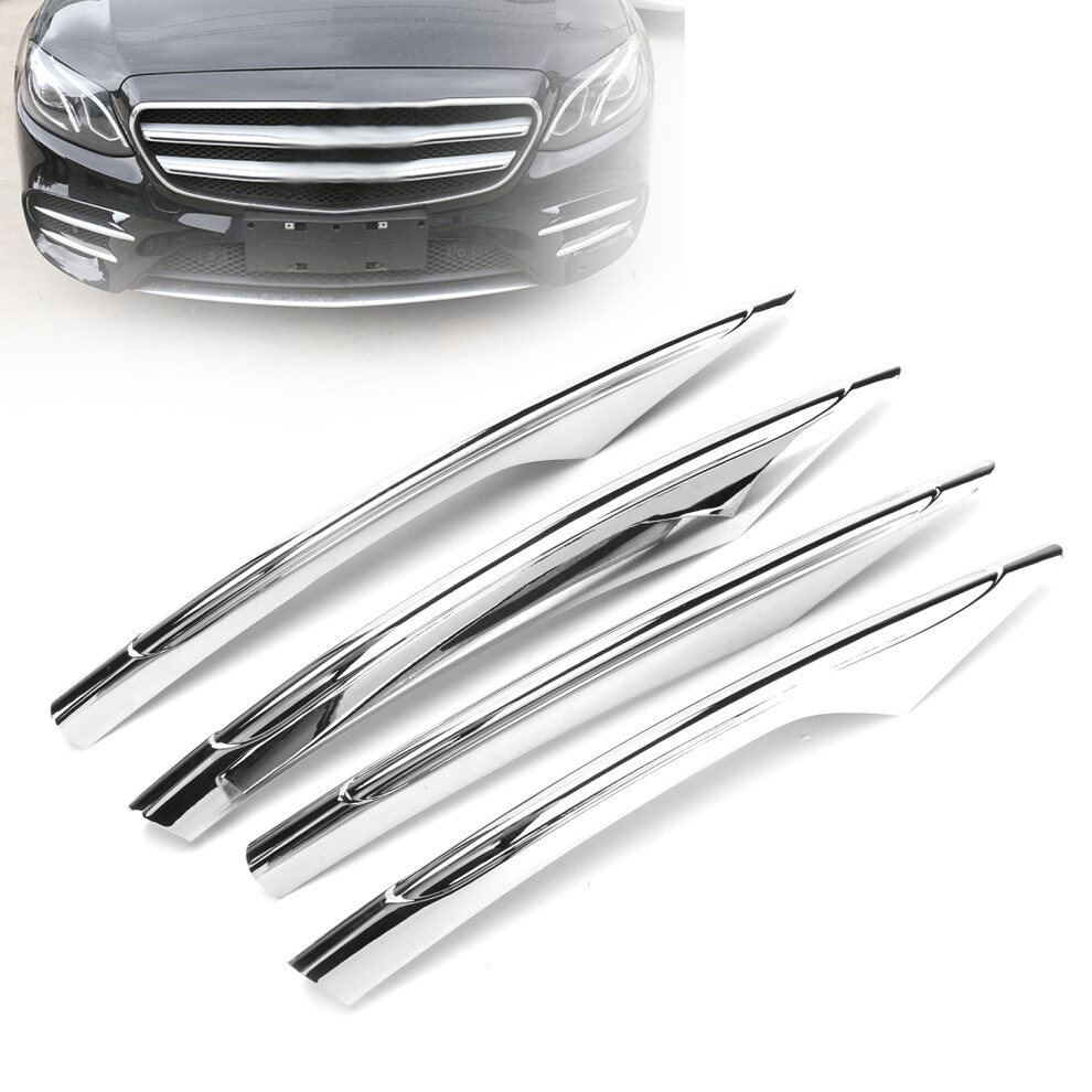 4Pcs Front Fog Trim For Mercedes Benz E Class W213 2021 Light 8451377807792