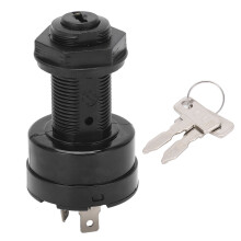 Interruptor de arranque con llave de encendido, 12 voltios, estilo encendido/apagado, resistente a descargas eléctricas, compatible con carritos de