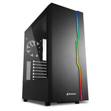 PC-behuizing - SHARKOON - RVB Slider - Midi ATX - Gepolijst glas - LED RVB met handmatige bediening