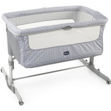Cuna de colecho Next2Me Dream Silver - CHICCO - A partir de 0 meses - Regulable en altura - Colchón incluido