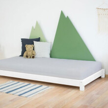 Cama simples TEENY 90 x 190 branca