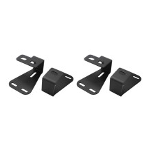 High Lift Jack Mount Hinge Mounting Hood Bracket Jack for CJ 1944-1986 / TJ 1997-2006 (2 Pair, Black)
