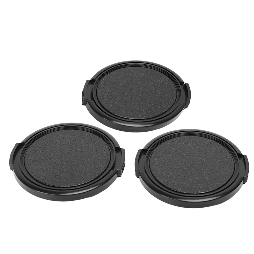 Compact 3Pcs 55Mm Lens Protection Caps - Snap-On Lightweight Plastic 3221372406147