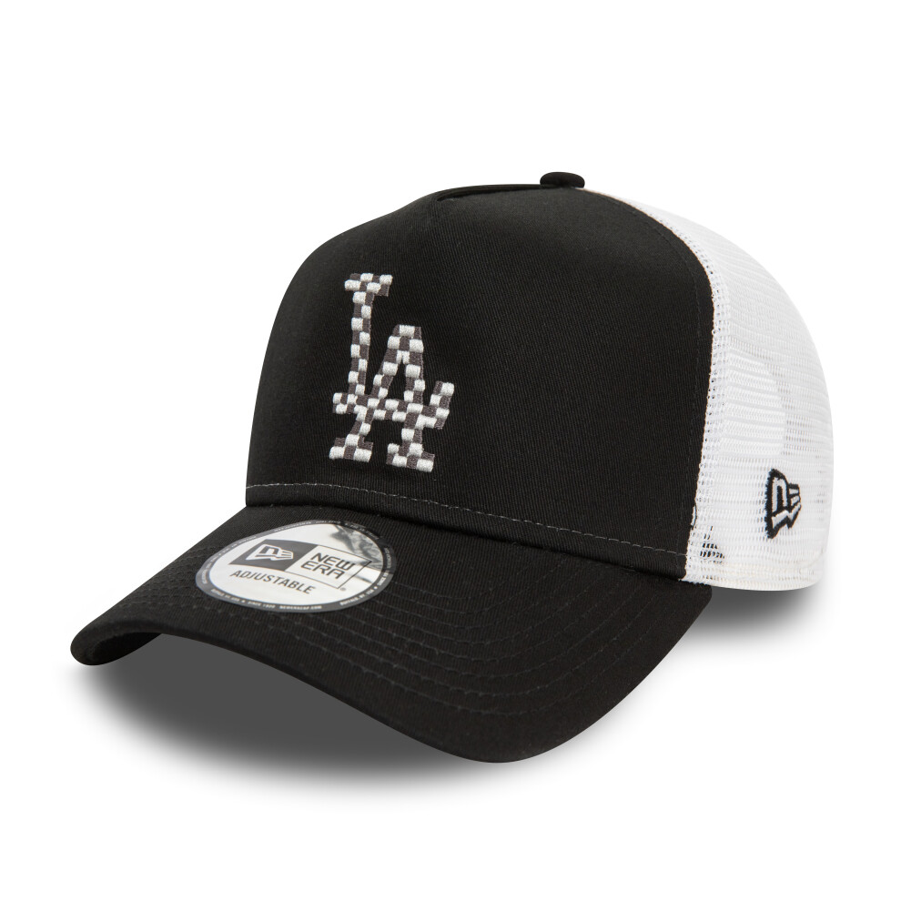 New Era La Dodgers Cap Trucker Adjustable Mens Seasonal Infill Black