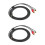 2X VEGGIEG Câble RCA Câble Audio 2RCA Vers 3,5 Câble AUX 3,5 mm Jack Rca (2M) 2