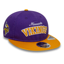 (M/L) Minnesota Vikings Cap Retro Crown Mens Historic Heritage 9Fifty New Era Purple