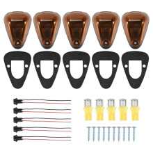 5Packs Cabine Markeringslicht Amber Lens Dak Running Lights met Bedrading voor  F150 F250 F350 F450 F550 F65 E150 1999-2016