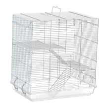 Metal Bird Cage Play Cage Tabletop Parrot Cage for Ringneck Parrots Lo