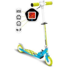 Foldable scooter with speedometer - blue - Skids Control