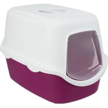 Katzentoilette TRIXIE Vico - Deckel - 40 40 56 cm - Beere und Weiß