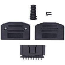 Rechtwinkliger OBDII-Stecker für OBD2-Diagnosegeräteadapter, Zugentlastung für Kabel mit universellem 16-poligem OBD2-Anschluss, robuster,