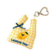 Multi Functional Plush Pendant Ornament For Bag Keychain-Yellow
