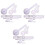 18Pcs Spinal Ruler Spinal Finger Goniometer Protractors Multi-Ruler Angle 180/360 Degree Measuring Tool 1