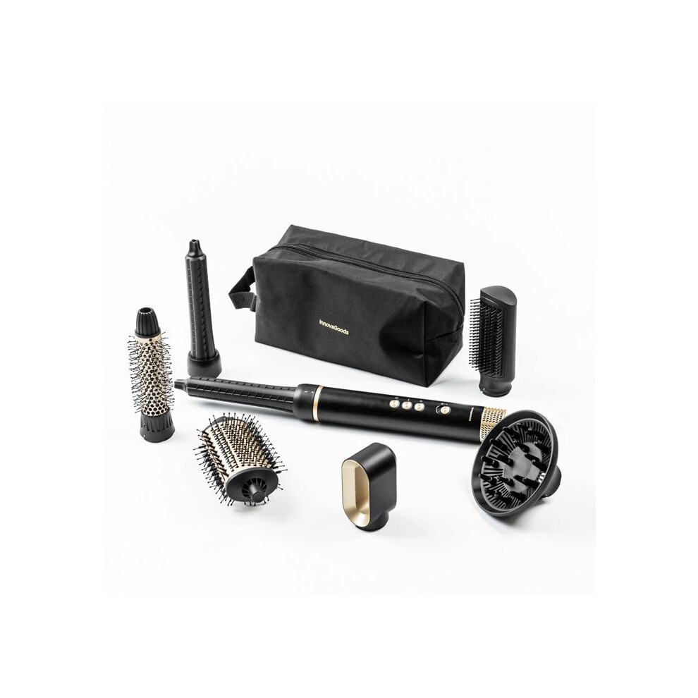 Innovagoods Wavify Ionic Multifunction Hair Dryer And Styler Brush With Coanda Technology And 7 Accessories Blow Brush