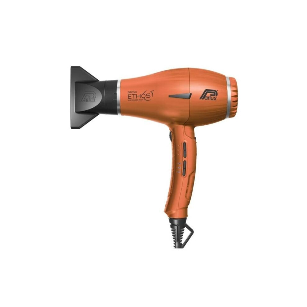 Parlux Orange Hair Dryer - Ethos - 2300 Watts - Airflow 88 M3/H - 360 Rotating Cable