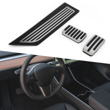 Automatisches Fußpedal-Set für Tesla Model Y 2020-2022, rutschfest aus Stahl und Gummi