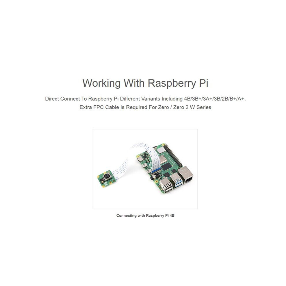 For Camera Module 3 IMX708 Auto-Focus 75FOV NoIR Version(B)