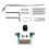 1 Pcs 3 Way Selector Switches & 1 Set Tremolo Bridge Double Locking System Pulled Electric Guitar String Bridge 1