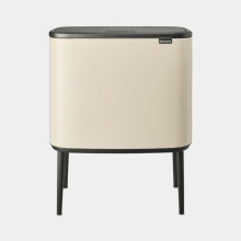 BRABANTIA Poubelle Bo Touch Bin - 3 x 11L - Soft Beige