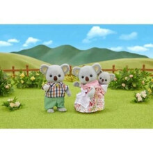 Koala Familie Sylvanian - SYLVANIAN FAMILIES - 5310 - Gelenkig und Bekleidet - Grau