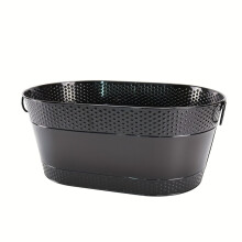 (Hx-002-b, 1pc) Mehrfarbiger tragbarer Eiskübel aus Eisen, Aufbewahrungseimer für den Außenbereich, Grill-Eiskübel, auslaufsicher und