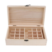 25 Grids Wooden Essential Oils Storage Box Organizer for 15ml/ 100ml O
