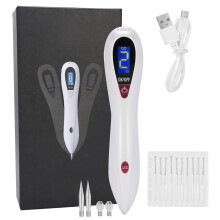 Precision-targeted SkinTag Removal Tool, Blue Light-equipped Rechargeable Device with9Adjustable Gears for Safe Wart Treatment