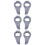 3Paires Repose-Mains Guidon Route Gris Résistant 8