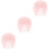 3Pièces Chapeaux - Rose Avec Nœud Pour Bébé 5