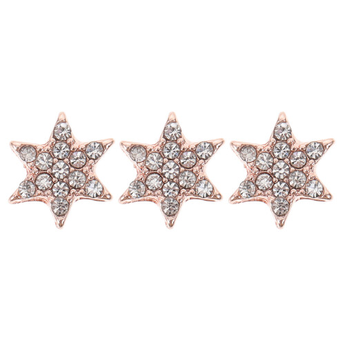 6Pièces Décorations Rose Doré Pour Bracelet Montre Silicone Durable