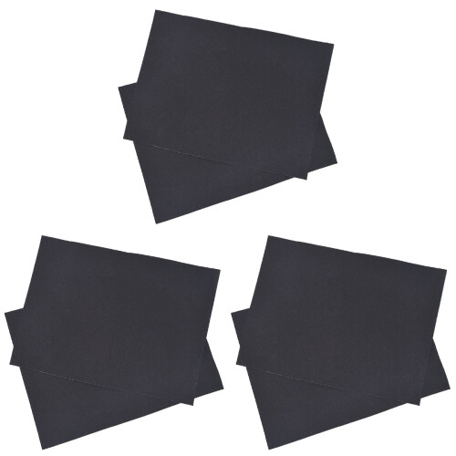 6Pièces Tapis De Présentation Auto-Adhésif Noir En Tissu Velours 1