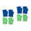 4Paires Thérapie Hydratants Gel Spa Usage Vert 5